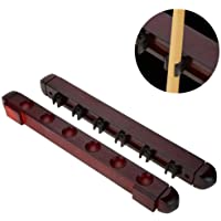 Los mejores  - gotyou Soporte Billar Rack 6 Cue-Soporte Palos de Billar- Billar de Madera Cue Pole Soporte Montado en la Pared- Snooker…